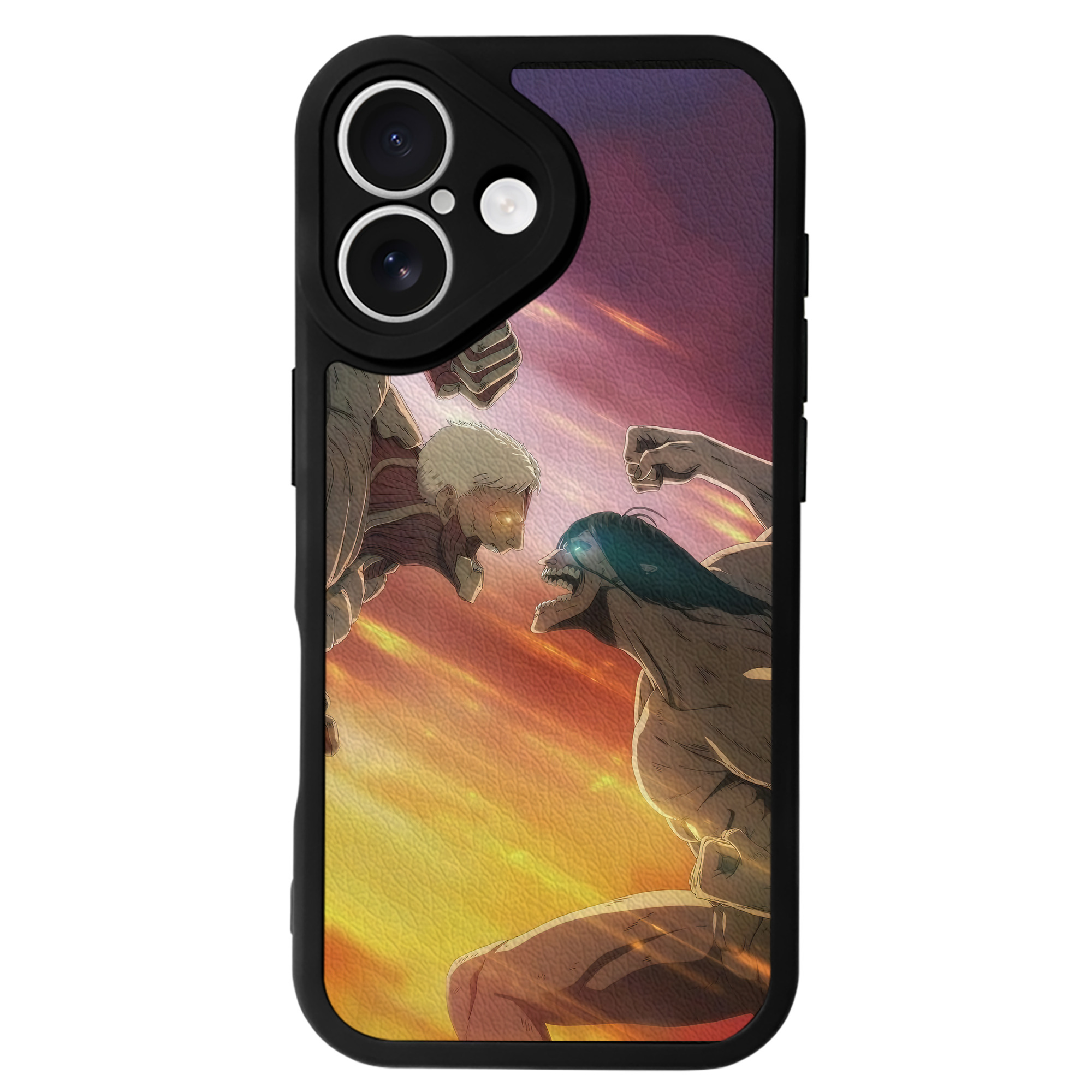（画像用） 進撃の巨人 Attack on Titan 【iPhone 16シリーズ対応】シリコンスマホケース（レザー調） 材質：シリコン